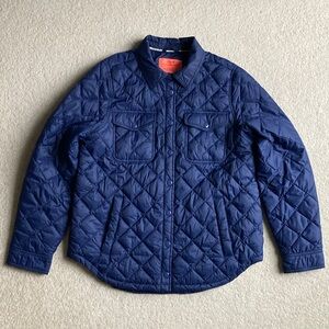 J. Crew navy signature primaloft puffer - recycled, water repellent